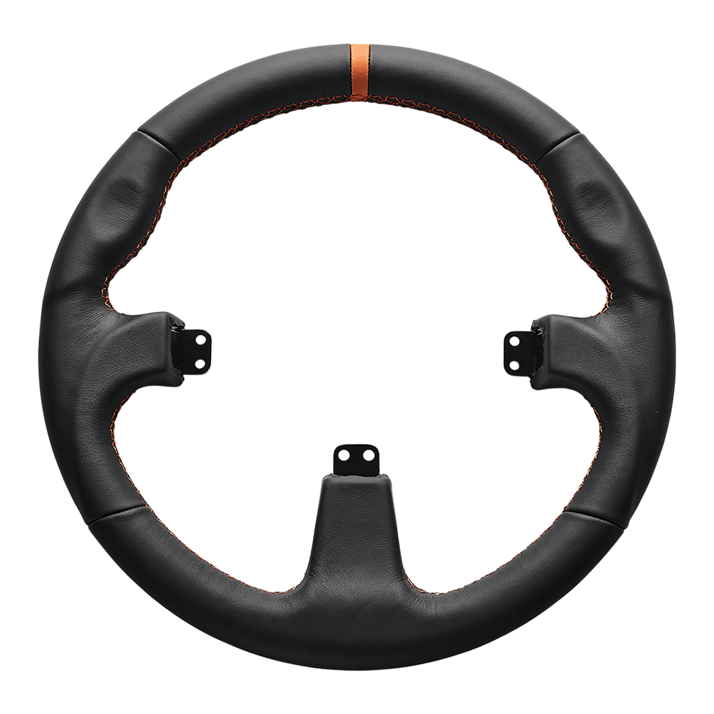 Round Black Leather Rim | SimCrafters